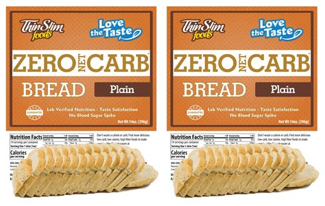 This shelf-stable, keto-friendly bread is created with the highest quality ingredients, with zero net carbs and 45 calories per slice. . Thinslim foods